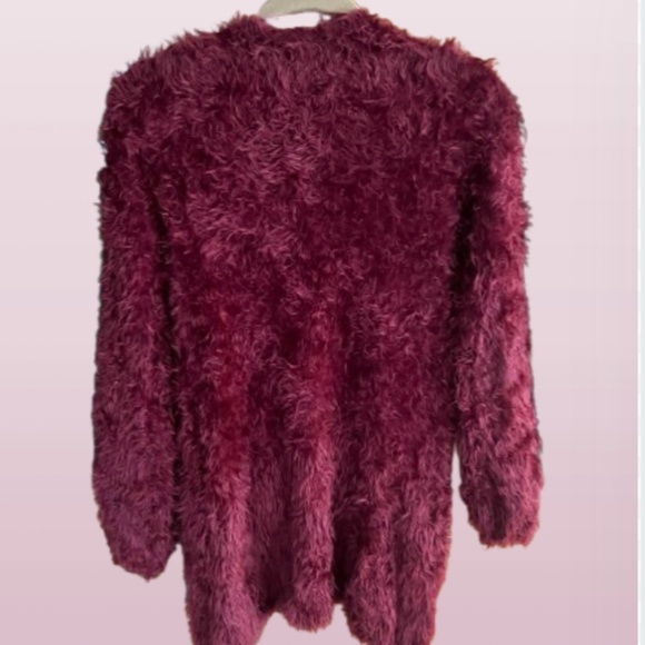 Long Fuzzy Cardigan Sweater soft and luxurious sz small generous fit - Picture 3 of 9